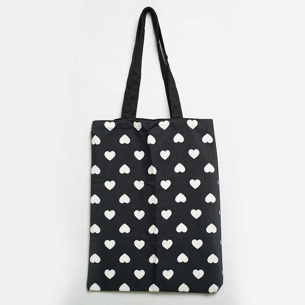 Multi Heart Printed Tote Bag