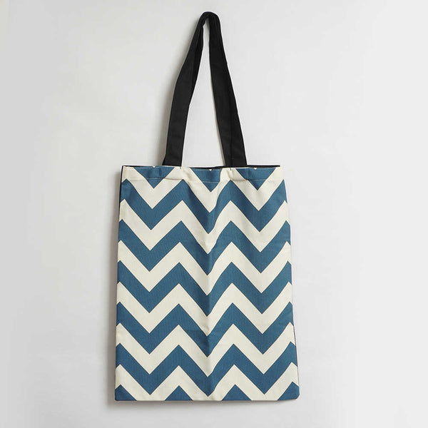 Multi Waves Printed Tote Bag