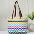Multicolor Printed Canvas Shoulder Bag Handbag - Uncommongifts.in