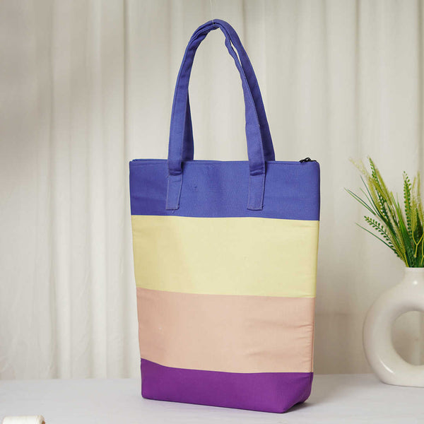 Multicolor Printed Oversized Shopper Tote Bag - Uncommongifts.in