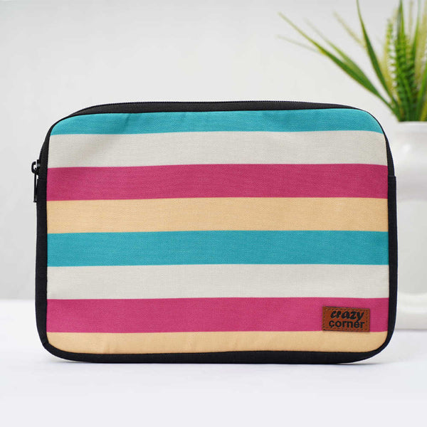 Multicolor Stripes Printed Laptop Sleeve/Cover 11 inch