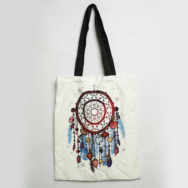 Multicolor Dream Catcher Printed Tote Bag