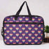 Multicolor Hearts Printed Canvas Laptop Bag - 15.6 inch