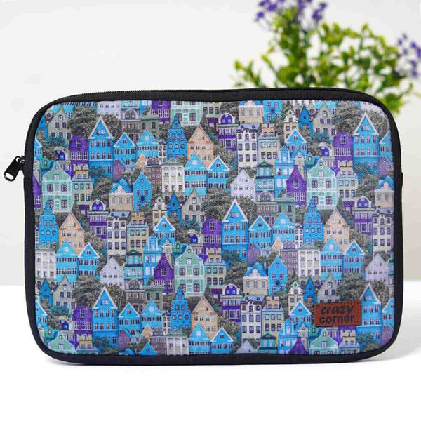 Multicolor Houses Printed Laptop Sleeve/Cover 11 inch