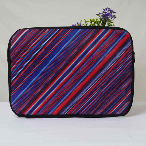 Multicolor Lines Printed Laptop Sleeve/Cover 14 inch