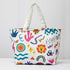 Multicolor Printed Lunch Bag With Handle