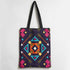 Multicolor Printed Tote Bag