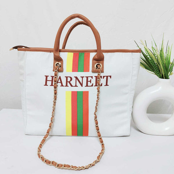 Multicolor Strap Personalised Luna Handbag