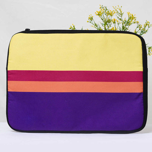 Multicolor Stripes Printed Laptop Sleeve/Cover 15 inch
