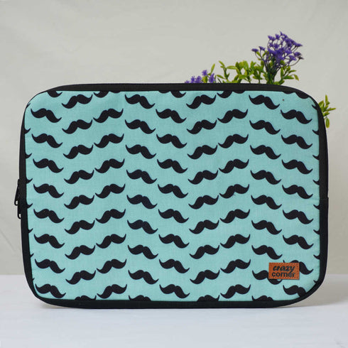 Mustaches Printed Laptop Sleeve/Cover 14 inch