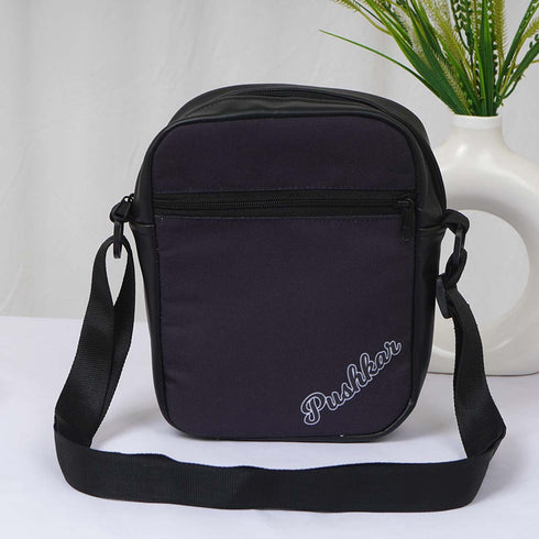 Navy Blue Personalised Men Sling Bag - Uncommongifts.in