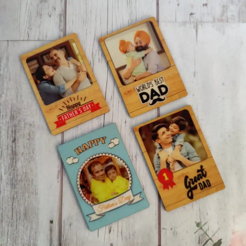 Personalized Fathers Day Photo Magnet