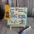 Personalized Fathers day Message Board with Stand