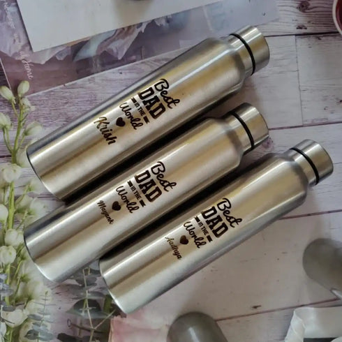 Personalized Fathers Day Water Bottle