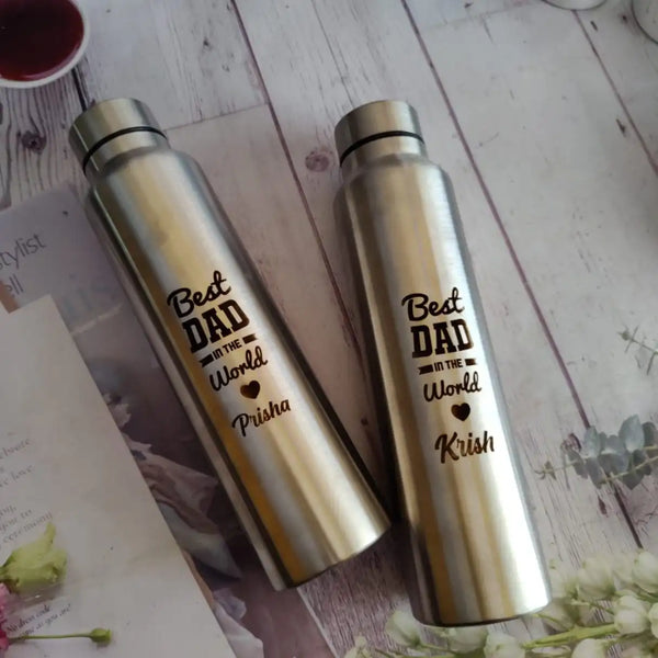 Personalized Fathers Day Water Bottle
