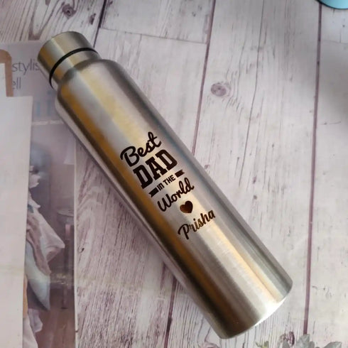 Personalized Fathers Day Water Bottle