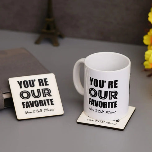 Personalized Father's Day Mug with Coaster Combo
