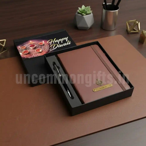 Personalized Diary & Pen Diwali Combo
