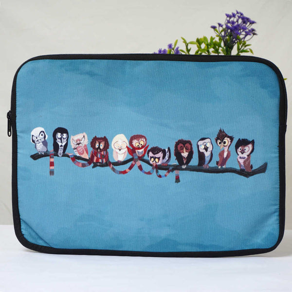 Owl Printed Laptop Sleeve/Cover 14 inch