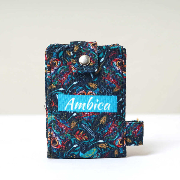 Owl Printed Personalised Card Holder