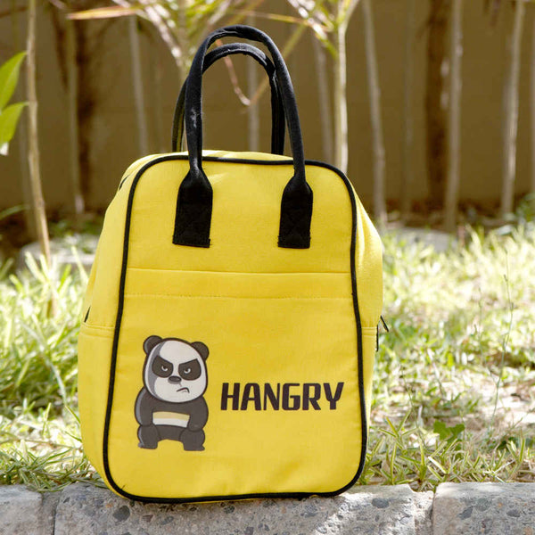 Panda Printed Personalised Travel Canvas Lunch Bag
