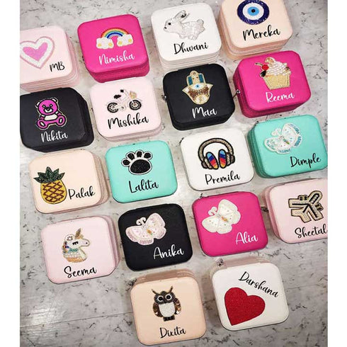 Personalized Patch Mini Jewellery Box