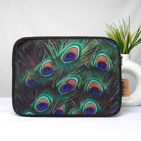 Peacock Feather Printed Laptop Sleeve/Cover 14 inch