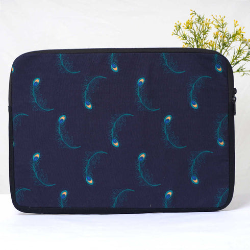 Peacock Feather Printed Laptop Sleeve/Cover 15.6 inch