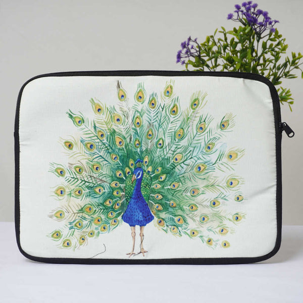 Peacock Printed Laptop Sleeve/Cover 14 inch