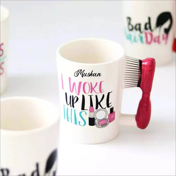 Personalised 3D Hairbrush Mug
