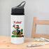 Personalised 600ml Grey Lid Sipper Bottle