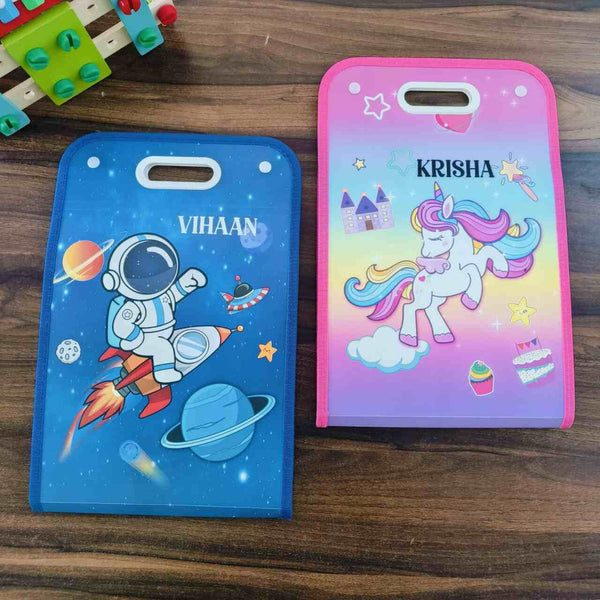 Personalised A4 Printed Folder with Name for Kids