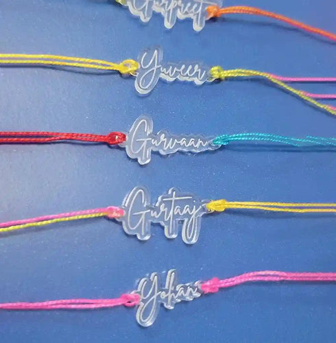 Personalised Acrylic Name Rakhi