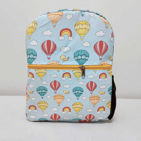 Personalised Air Balloon Printed Kids Bag Pack