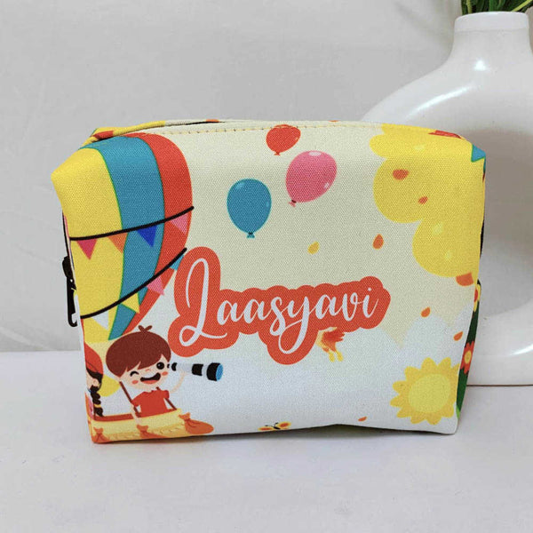 Personalised Air Balloon Printed Kids Box Pouch