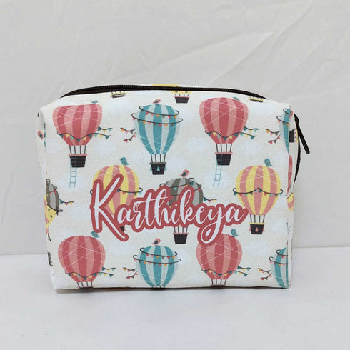 Personalised Air Balloon Printed Kids Box Pouch