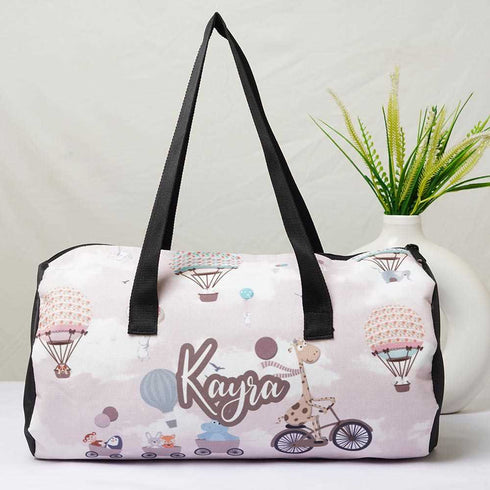 Personalised Air Balloons Printed Kids Duffle Bag