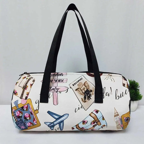 Personalised Airplane Printed Kids Swimming Duffle Bag