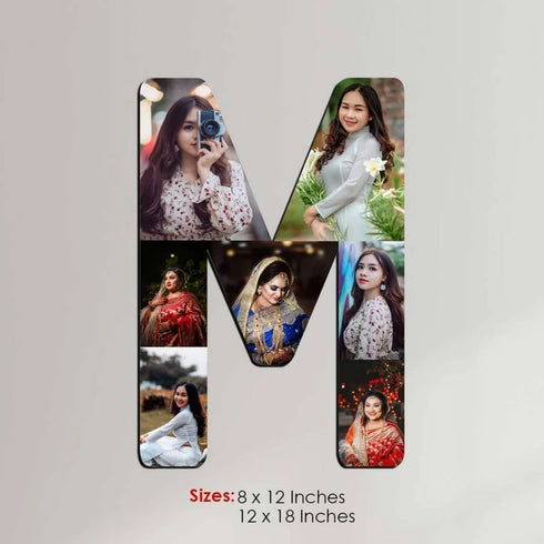 Personalised Alphabet Photo Collage