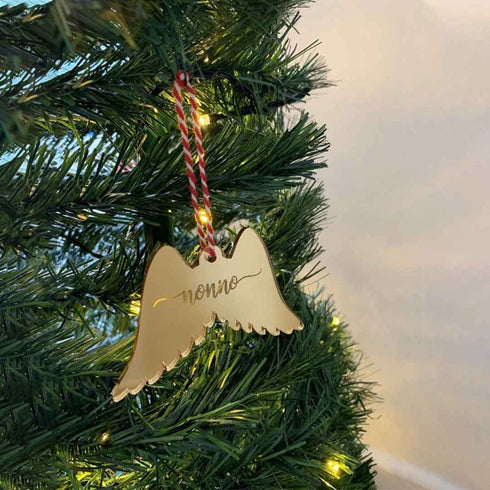 Personalised Angel Wings Ornaments for Christmas