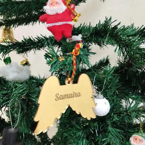 Personalised Angel Wings Ornaments for Christmas