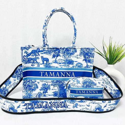 Personalised Animal Printed Box Bag Combo Gift Set