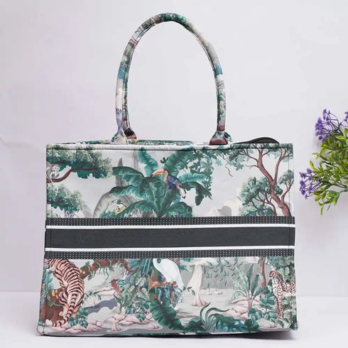 Personalised Animal Printed Box Tote Bag