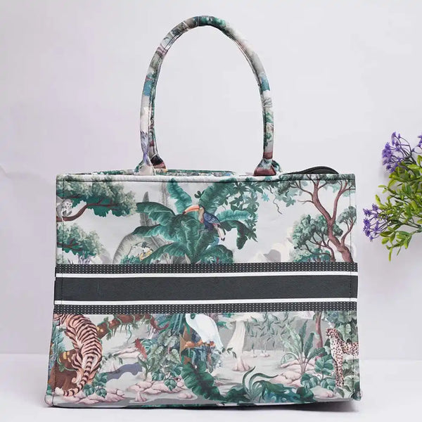 Personalised Animal Printed Box Tote Bag