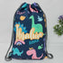 Personalised Animal Printed Drawstring Bag for Kids