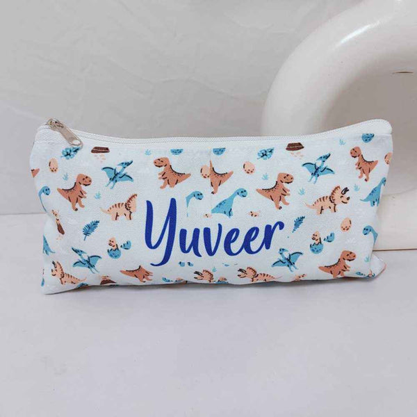 Personalised Animal Printed Kids Pencil Pouch