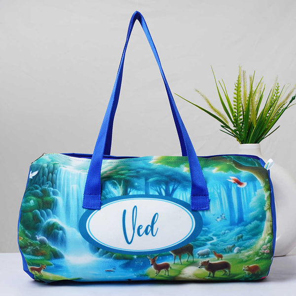 Personalised Animal Printed Kids Swimming Duffle Bag