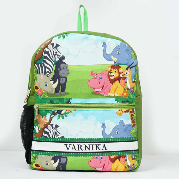 Personalised Animals Printed Kids Bag Pack