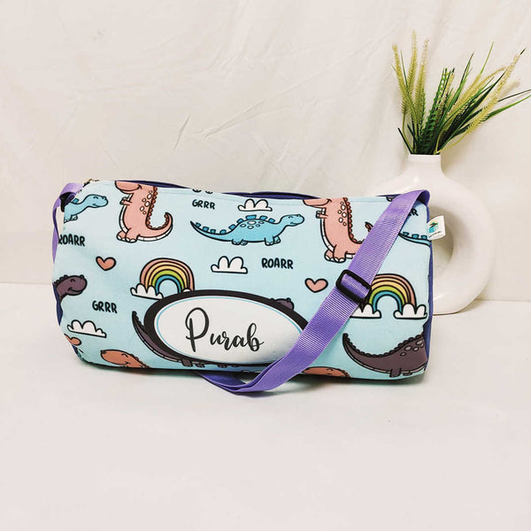 Personalised Animals Printed Kids Sling Duffle Bag