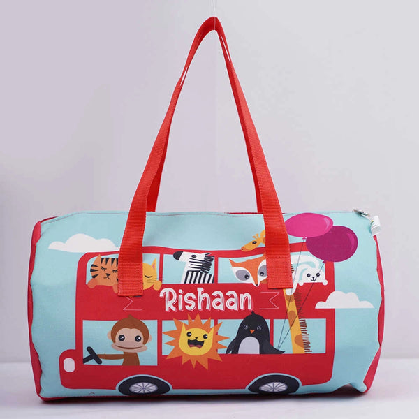 Personalised Animals Printed Kids Swimming Duffle Bag